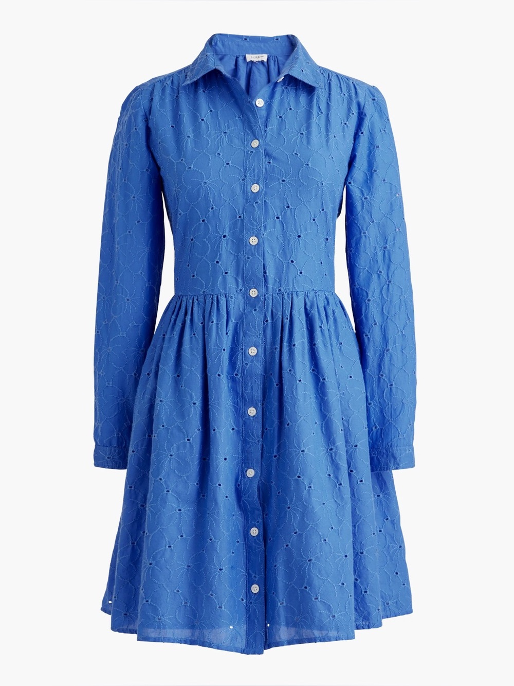 Jcrew eyelet mini shirt dress